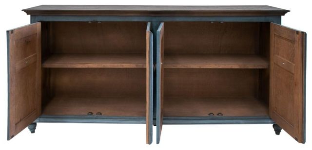 International Furniture Direct Capri Sky Blue Media Console-3