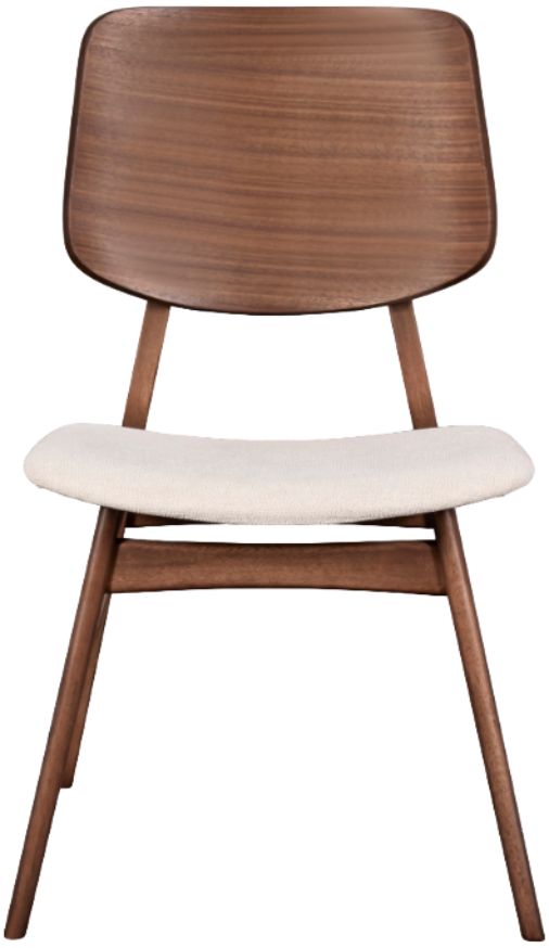 New Classic® Home Furnishings Oscar Beige/Walnut Dining Chair-2