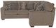 Jackson Furniture Kingston 2-Piece Pewter Curved Sectional-1