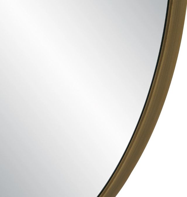 Renwil® Hudson Antique Brushed Brass Accent Mirror-4