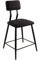 Furniture of America® Dicarda 2-Piece Black/Distressed Dark Oak Counter Side Chair Set-0