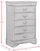Elements International Louis Philippe Black Drawer Chest-4