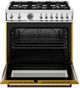 Bertazzoni Professional Series 36" Giallo Pro Style Gas Range-1