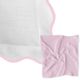 Laura Park Designs Scalloped Pink/White Cotton 20"x26" Euro Sham-2