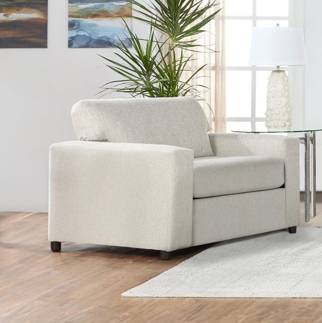 New Classic® Home Furnishings Kylo Chiffon Natural Cuddle Chair-1