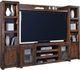 aspenhome® Contemporary Alder Tobacco Entertainment Wall-0
