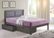 Donco Kids Antique Grey Full Louver Bed With Under Bed Drawers-2
