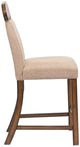 ACME Furniture Maurice 2-Piece Beige/Oak Counter Chair Set-2