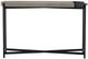 Armen Living Dua Gray Console Table with Black Metal Frame -1