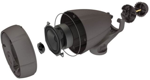 Polk Audio® Atrium Chestnut Brown Compact Staked Outdoor Loudspeaker-3