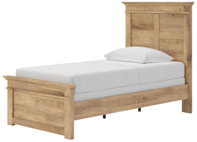 Signature Design by Ashley® Makidern Tan Twin Panel Bed-4