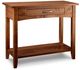 Handstone Customizable Glengarry Heritage Maple Dual Drawers Sofa Table with Shelve-0