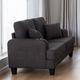 Furniture of America® Cinderford Dark Gray Loveseat-1