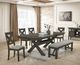 New Classic® Home Furnishings Gulliver 6-Piece Rustic Brown Dining Set-4