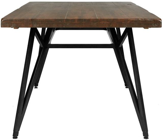 Olliix by INK+IVY Reclaimed Brown/Gun Metal Trestle Dining/Gathering Table-1