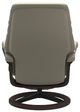 Stressless® by Ekornes® Customizable Sunrise Small Manual Recliner and Ottoman with Signature Base-2