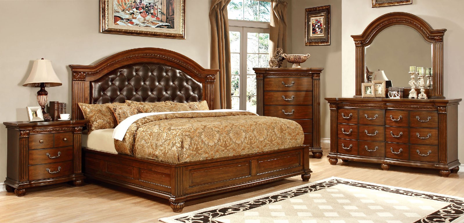 Furniture of America Grandom Cherry Chest - Thumbnail 3