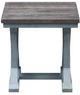 Cottage Creek Furniture Bar Harbor Natural End Table with Blue Base-1