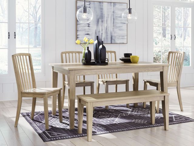 Signature Design by Ashley® Gleanville 4 Piece Dining Table Set-0