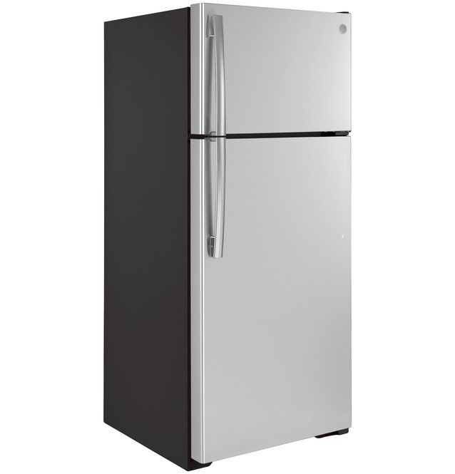 GE® 28" 17.5 Cu. Ft. Stainless Steel Top Freezer Refrigerator-4