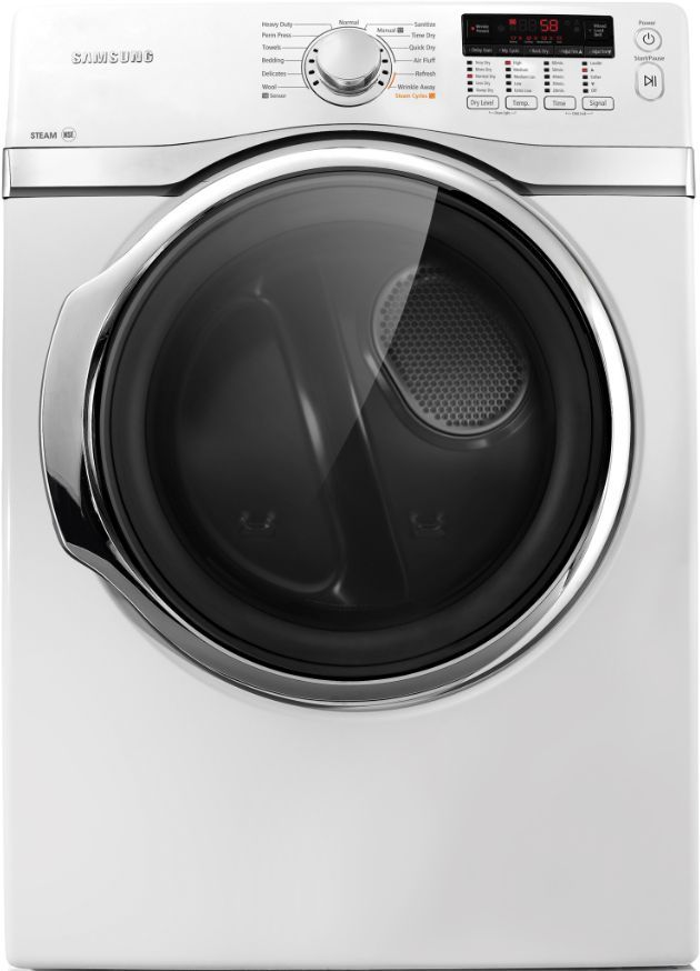 Samsung 7.4 Cu. Ft. White Front Load Electric Dryer-0