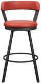 Homelegance® Appert Dark Gray/Red Swivel Pub Height Chair-2