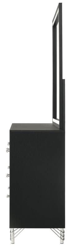Coaster® Lucia Black Dresser and Mirror-3