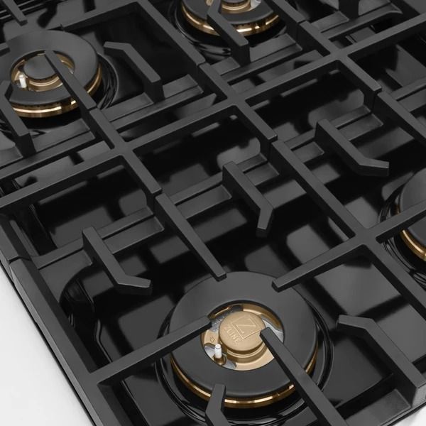 ZLINE Marino 48" Satin Stainless Steel Pro Style Gas Range with Champagne Bronze Accents-4