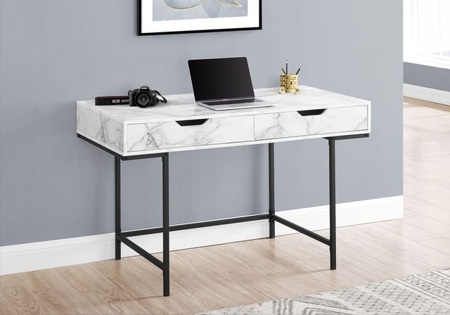 Monarch Specialties Inc. White Computer Desk-0