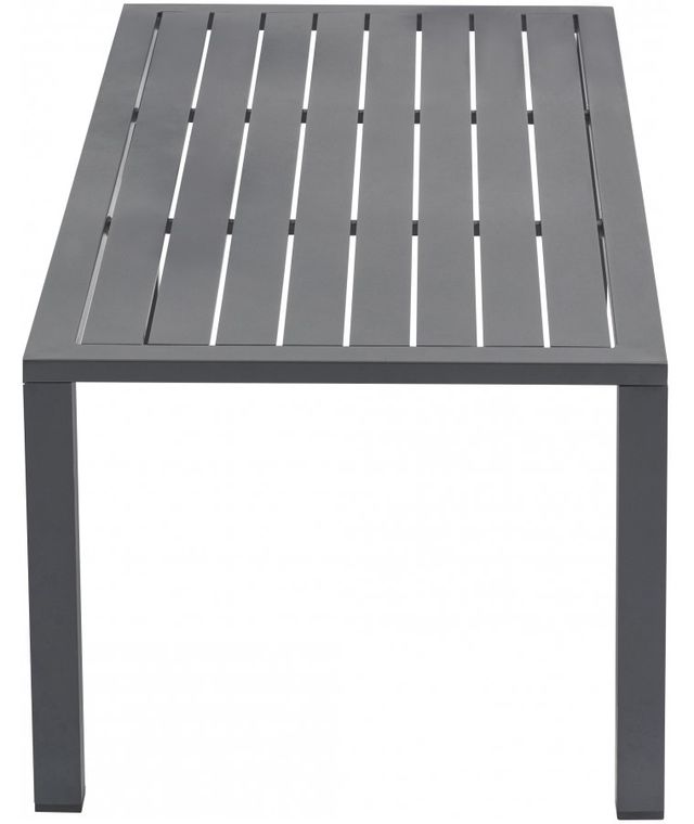 Meridian Furniture Maldives Grey Aluminum 16" Outdoor Patio Coffee Table-2