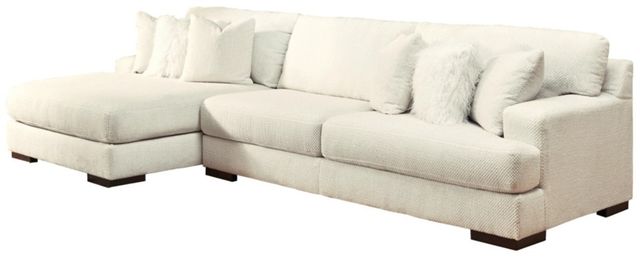 Signature Design by Ashley® Zada 2-Piece Ivory Living Room Seating Set-1