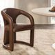Classic Home Archie Bison Brown Leather Dining Chair-1