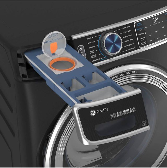 GE Profile™ 5.3 Cu. Ft. Carbon Graphite Front Load Washer-3