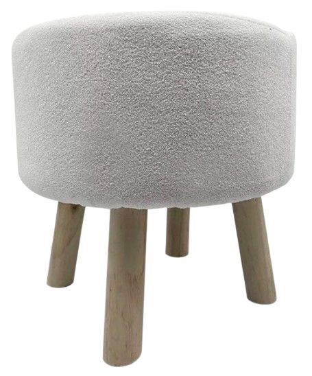 Furniture of America® Gates 2-Piece Natural/White Footstool Set
