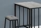 Monarch Specialties Inc. 3-Piece Black/Grey Counter Height Dining Set-2
