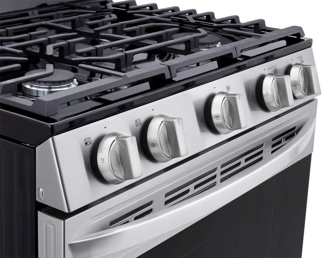 LG 30" Stainless Steel Free Standing Gas Convection Smart Range with Air Fry -9