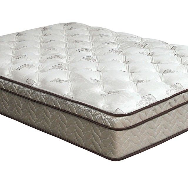 Furniture of America® Lilium Firm Hybrid Euro Pillow Top California King Mattress-2