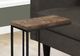 Monarch Specialties Inc. Brown Reclaimed Wood C Table with Black Metal Base-1
