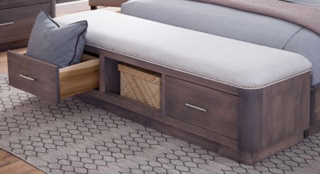 Urban Collections by Yutzy Woodworking Rialto Maple/Preen Upholstered Bench-0