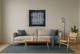 Classy Living Outspoken Golden Grid Abstract on Midnight Blue Wall Art-1