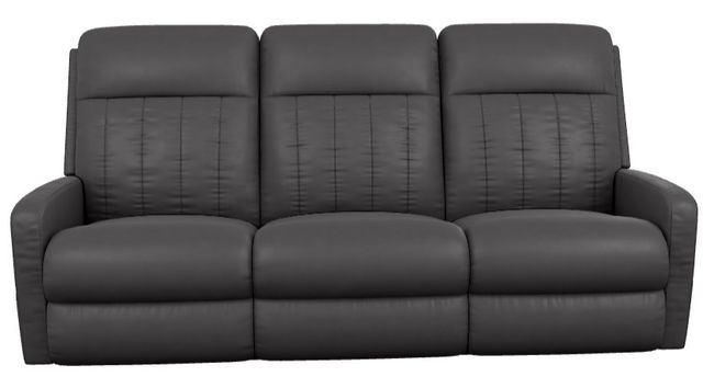 La-Z-Boy® Finley Onyx Leather Power Wall Reclining Sofa with Headrest-1
