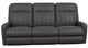 La-Z-Boy® Finley Onyx Leather Power Wall Reclining Sofa with Headrest-1