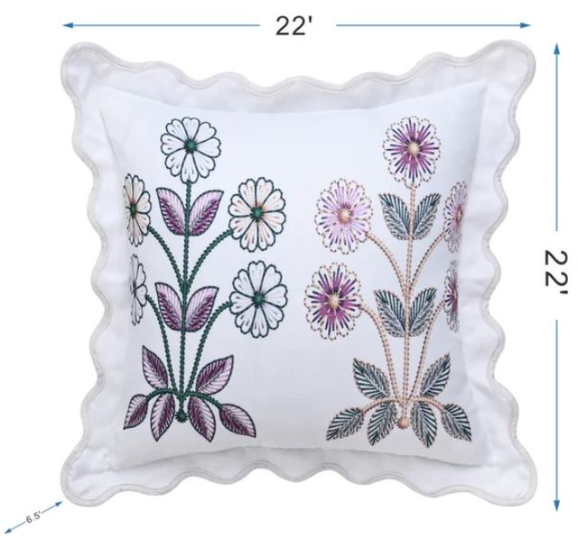 Stylecraft Tamara Day White 22" Designer Pillow-2