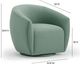 TOV Furniture Jordan Sea Blue Velvet Swivel Accent Chair-2