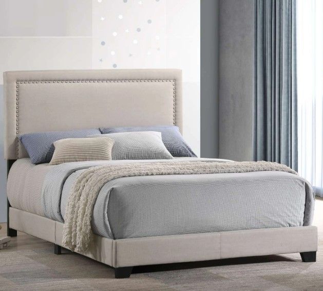 Intercon Zion Fog Youth Full Upholstered Panel Bed-1