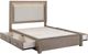 Coaster® Kenora Barley Brown Eastern King LED Storage Bed-1