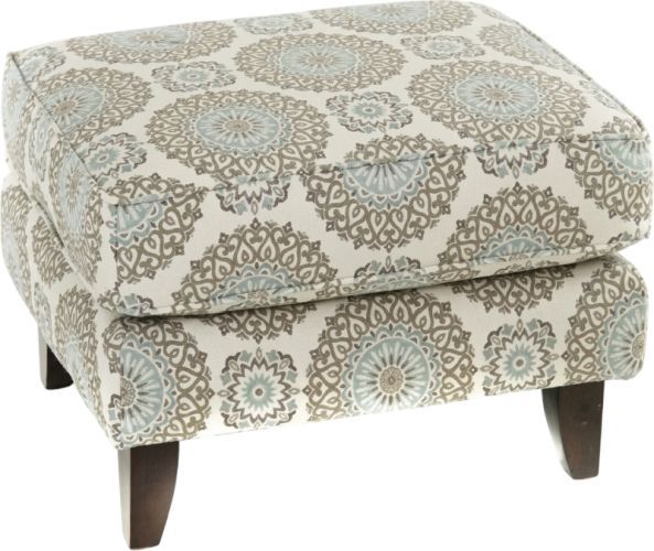 Fusion Furniture Grande Brianne Twilight Accent Ottoman-0