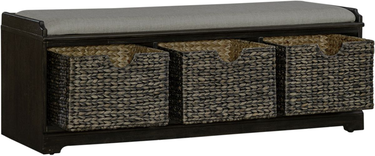 Liberty Furniture Mill Creek Wall Storage Bench - Thumbnail 5