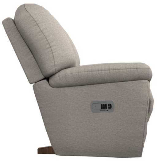 La-Z-Boy® Maverick Muslin Power Rocking Recliner with Headrest-3