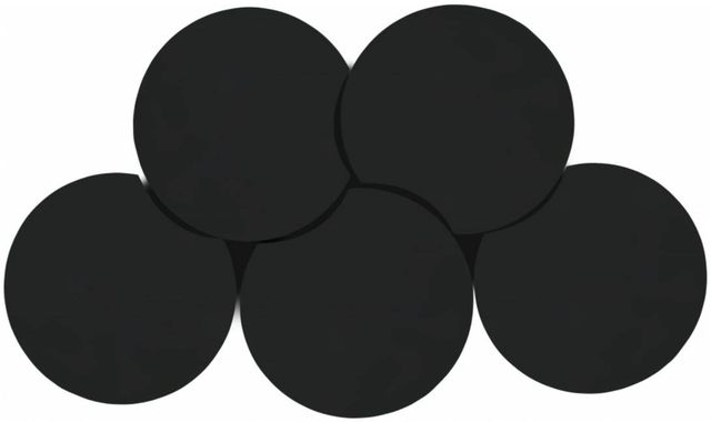 Meridian Furniture Dimple 5-Piece Matte Black 20" Modular Nesting Coffee Table Set-1